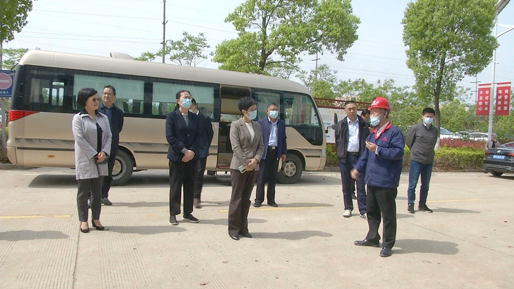 图为调研组在中国建材桐城新能源企业.jpg